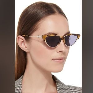 Karen Walker Tortoise Cat Eye Sunglasses